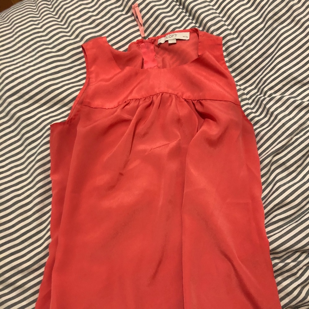 Ann Taylor LOFT dress blouse pink